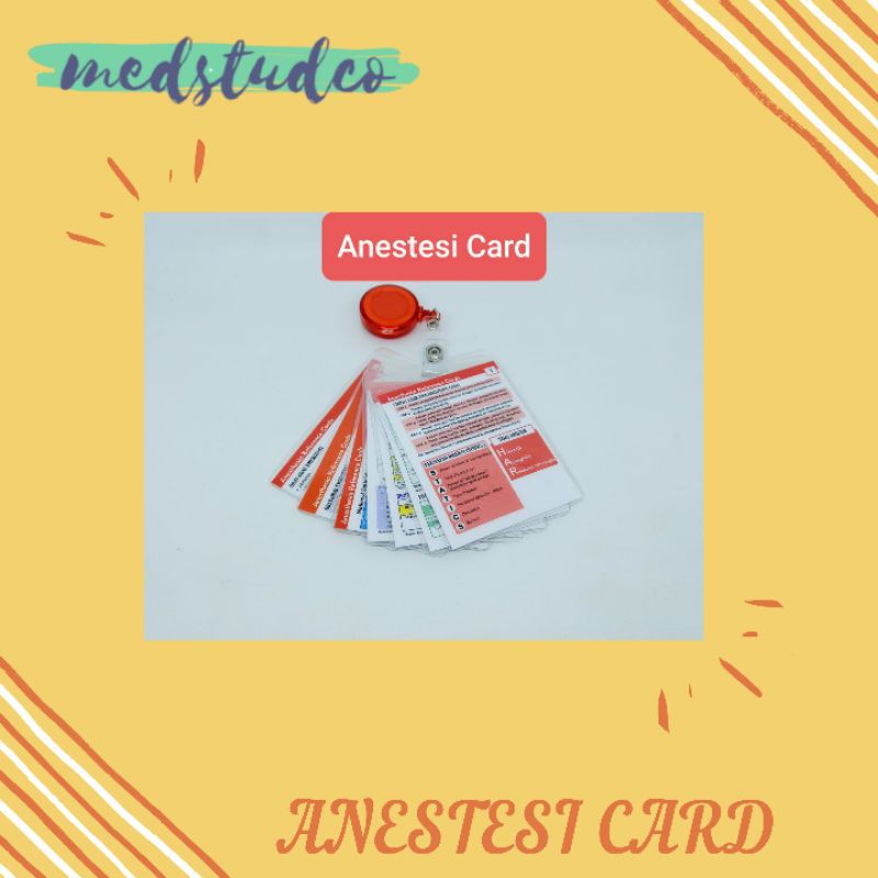 Medical Mini Notes Anestesi Flash Card