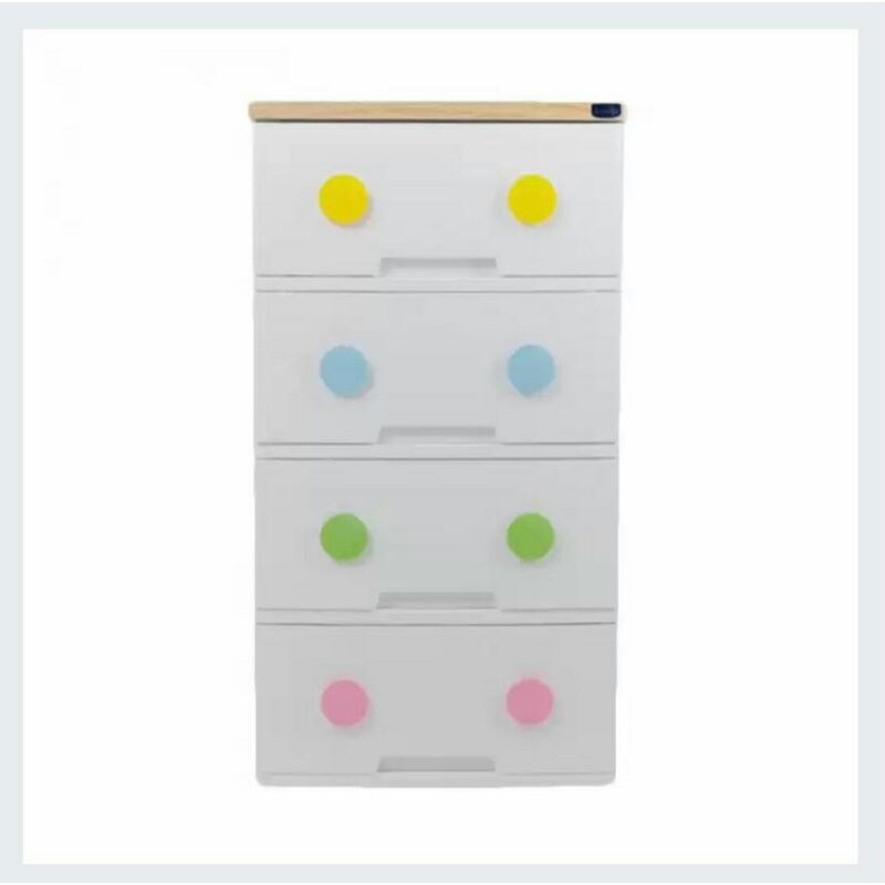 Rovega cabinet / Lemari plastik 4 susun laci CTR 437