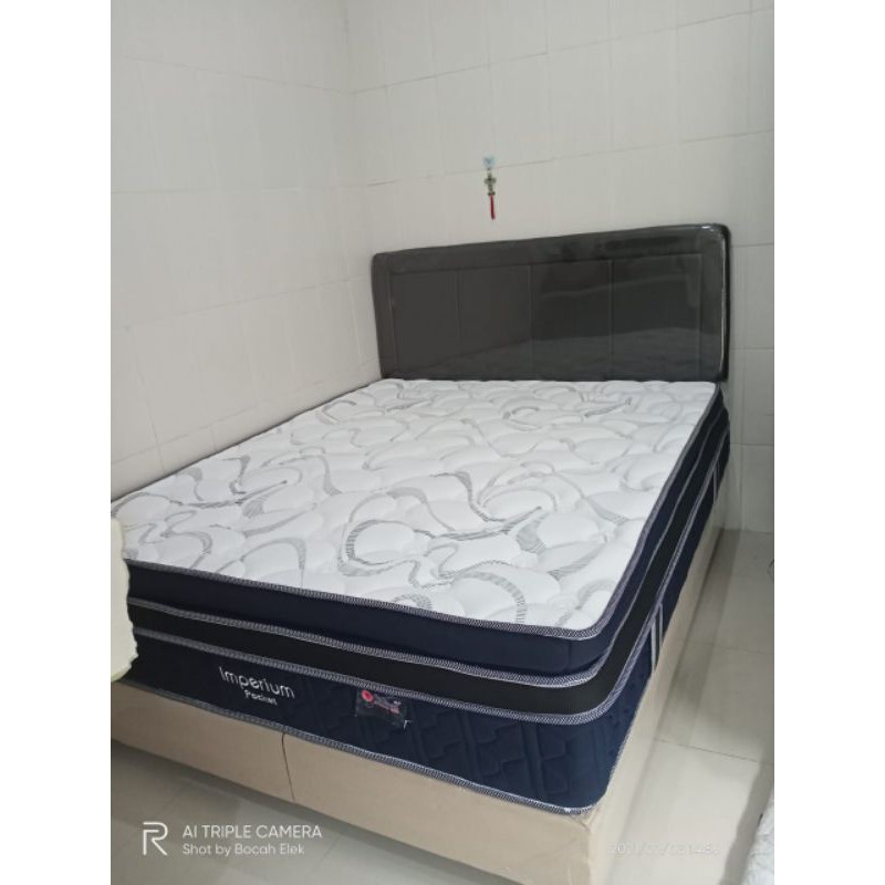 Promo Set Central Imperium 140 160 180 x 200 kasur spring bed pocket spring ultra plush set divan lx