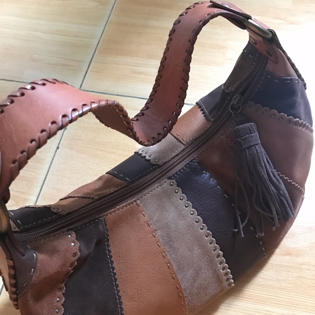 Preloved Original Fossil Bag - Patchwork