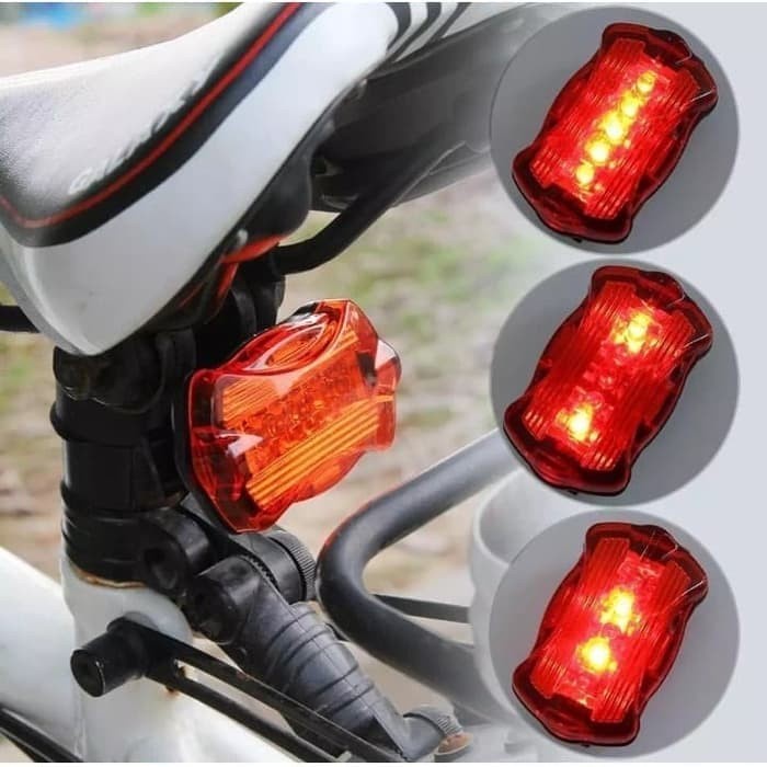 BAROKAH GAMIS BICYCLE LAMP WATERPROOF LAMPU BELAKANG SEPEDA LED ANTI AIR