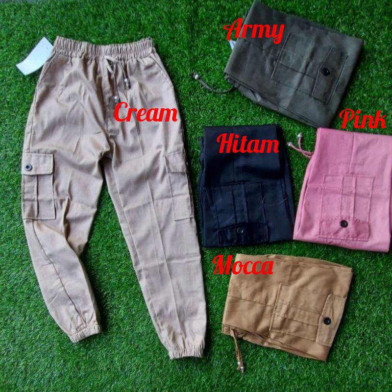 CELANA JOGGER CARGO ANAK / CELANA ANAK / CARGO PANTS ANAK / BAGGY PANTS CARGO KIDS WARNA LILAC