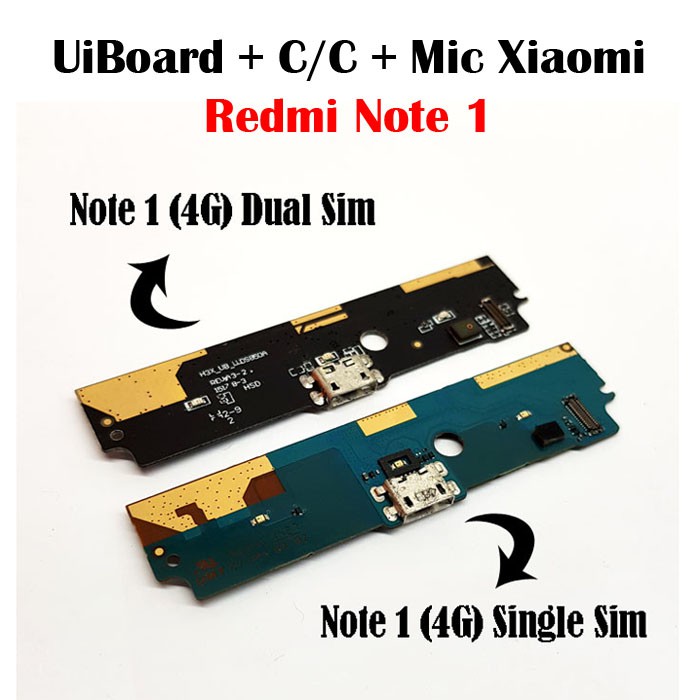 FLEXIBLE PAPAN CAS XIAOMI REDMI NOTE 1 4G PAPAN KONEKTOR CAS / CHARGER + MIC