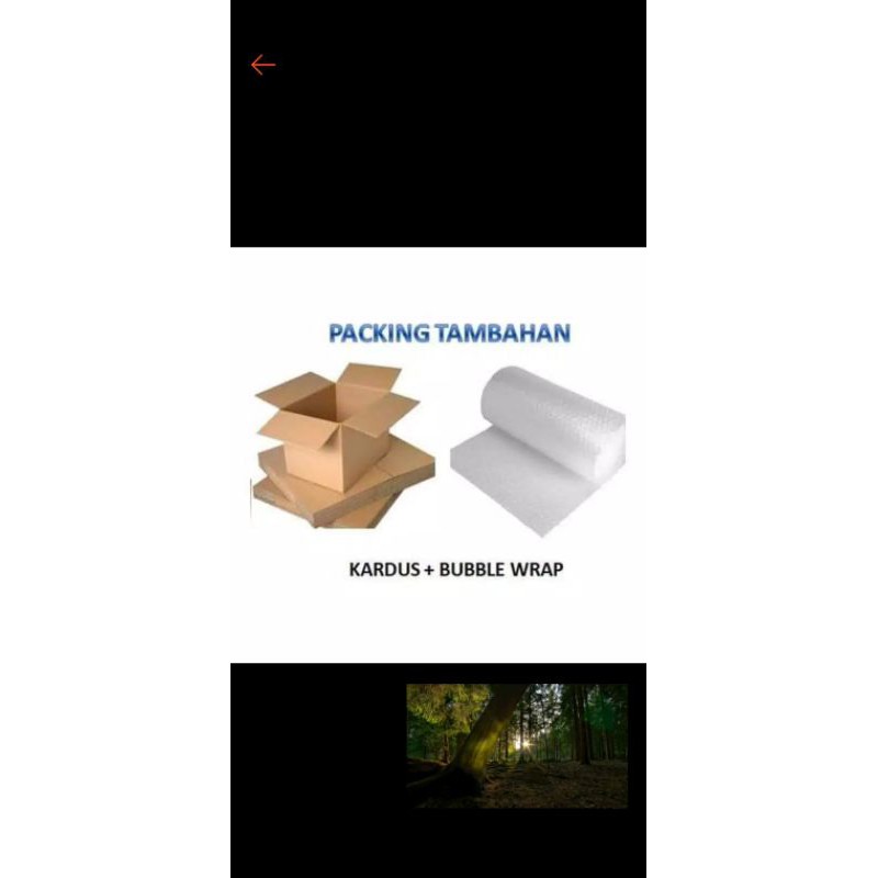 

packing tambahan dus dan bubble wrap