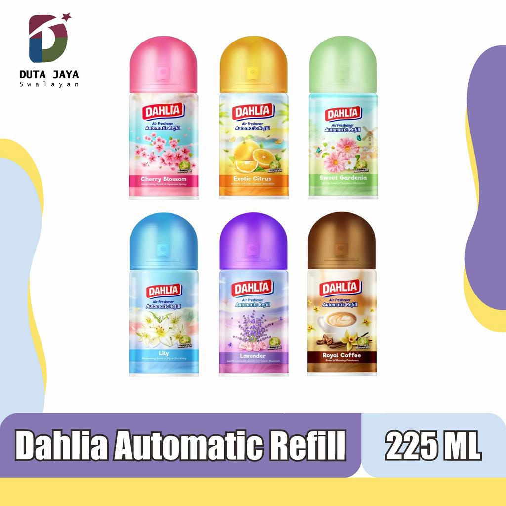 Dahlia Automatic Refill Air Freshener Pengharum Ruangan Cherry, Citrus, Sweet Gardenia, Lily, Lavender, Coffee 225 ML