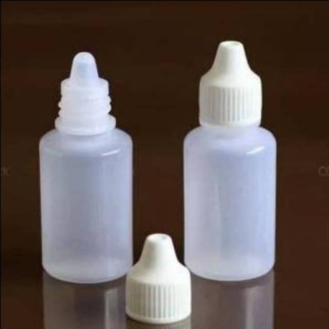 BOTOL TETES HDPE 30 ML PUTIH BENING 100 BTL