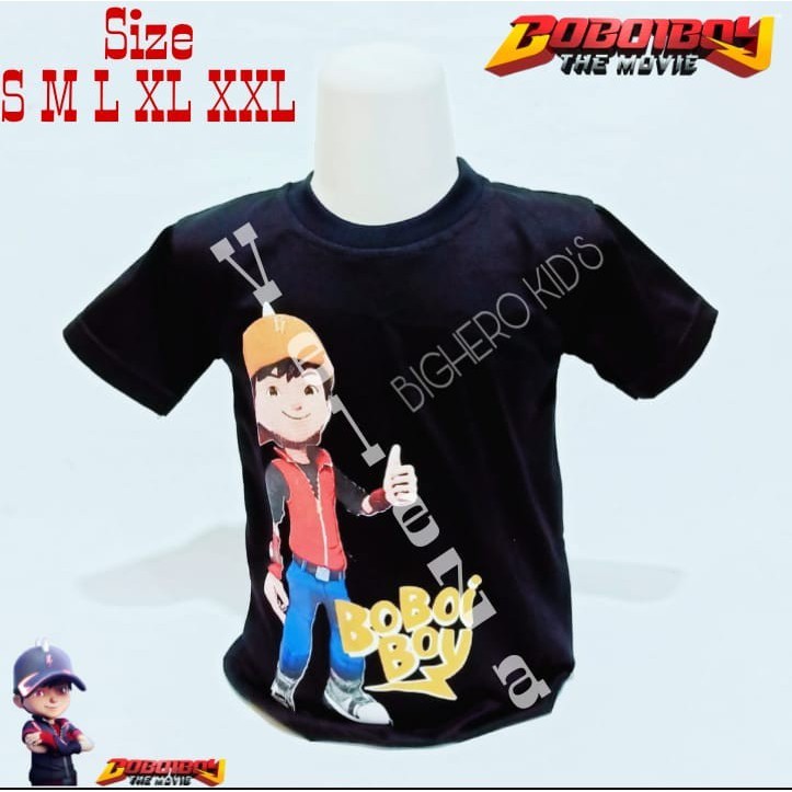 BOBOIBOY- baju anak laki laki terbaru kaos anak laki laki usia 1-10 tahun gambar boboiboy REALFICT