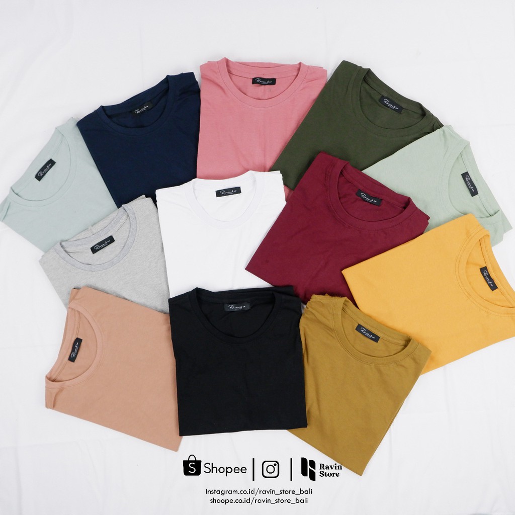 KAOS POLOS BAHAN KATUN // KAOS KATUN POLOS