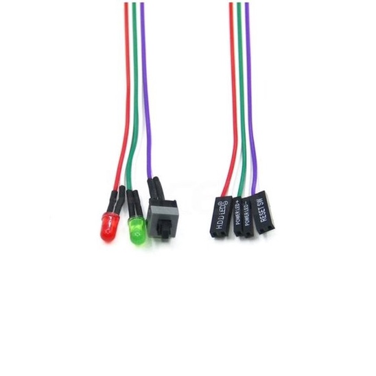 Kabel Lampu dan 1 Sakelar Front Panel PC