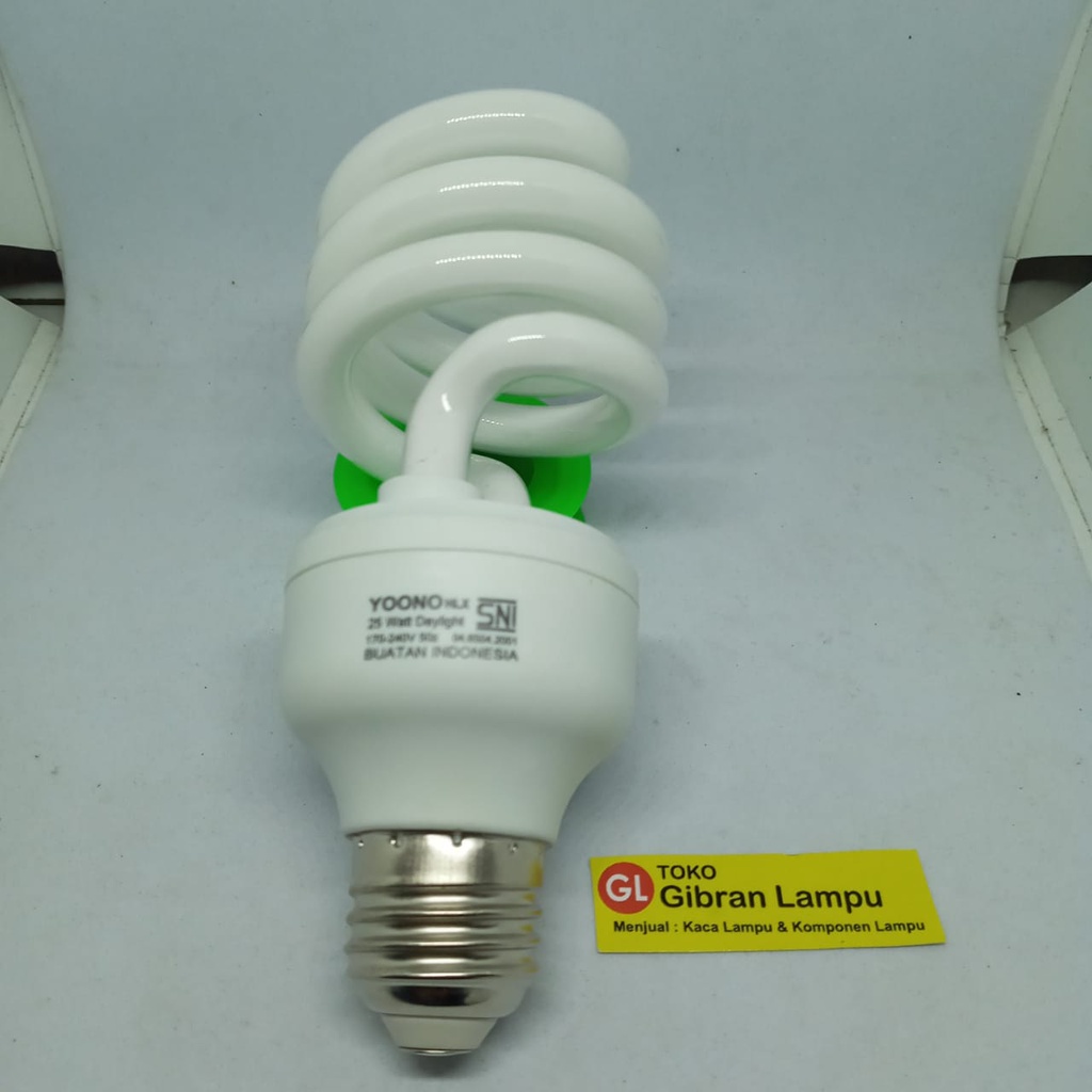 Lampu Hemat Energi (LHE) Yoono Twister - Bohlam Lampu Ulir Spiral Tornado CFL