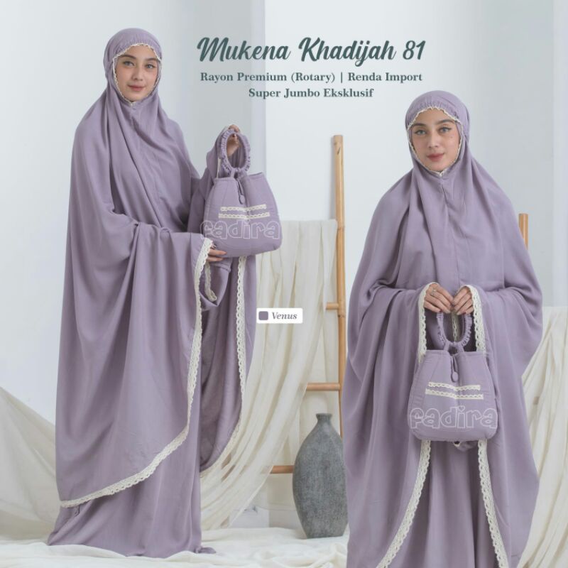 mukena super jumbo khadijah ori fadira