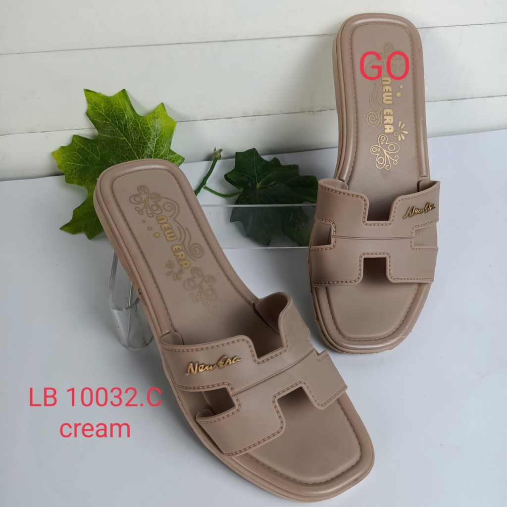 gof NEW ERA LB 10032.B Sandal Selop Wanita Karet Sandal Slop Jelly Sendal Cewek