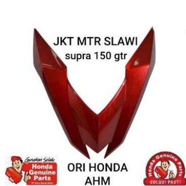 cover front top supra 150 gtr merah maroon ori honda