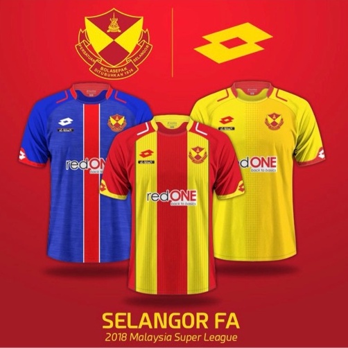 JERSEY SELANGOR FC 2018 - PRINTING PREMIUM - FREE NAME SET BEBAS