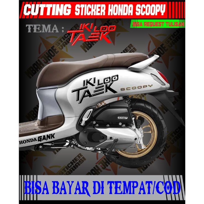 sticker scoopy,cutting sticker scoopy(COD)