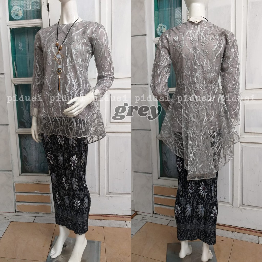 PROMO SET KEBAYA PINQUIN TULLE MUTIARA BORDIR / SET KEBAYA TULLE PINQUIN