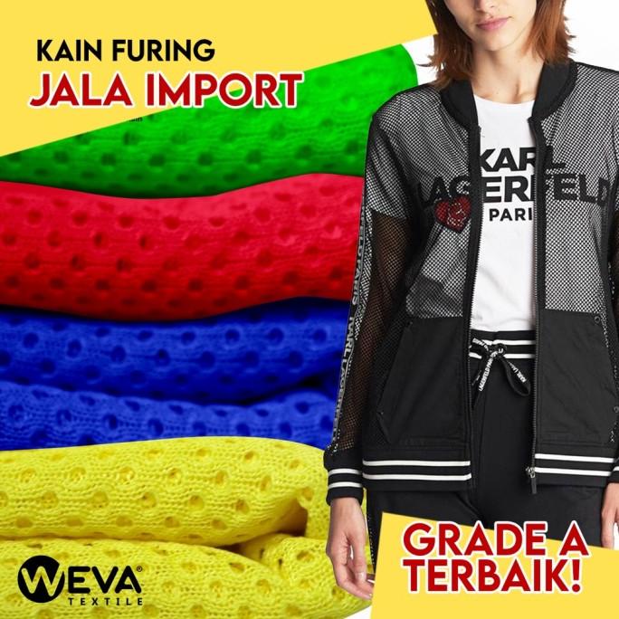 OK150 - Bahan Kain Jala Mesh Jaring Kiloan Furing Dalaman Jaket Murah