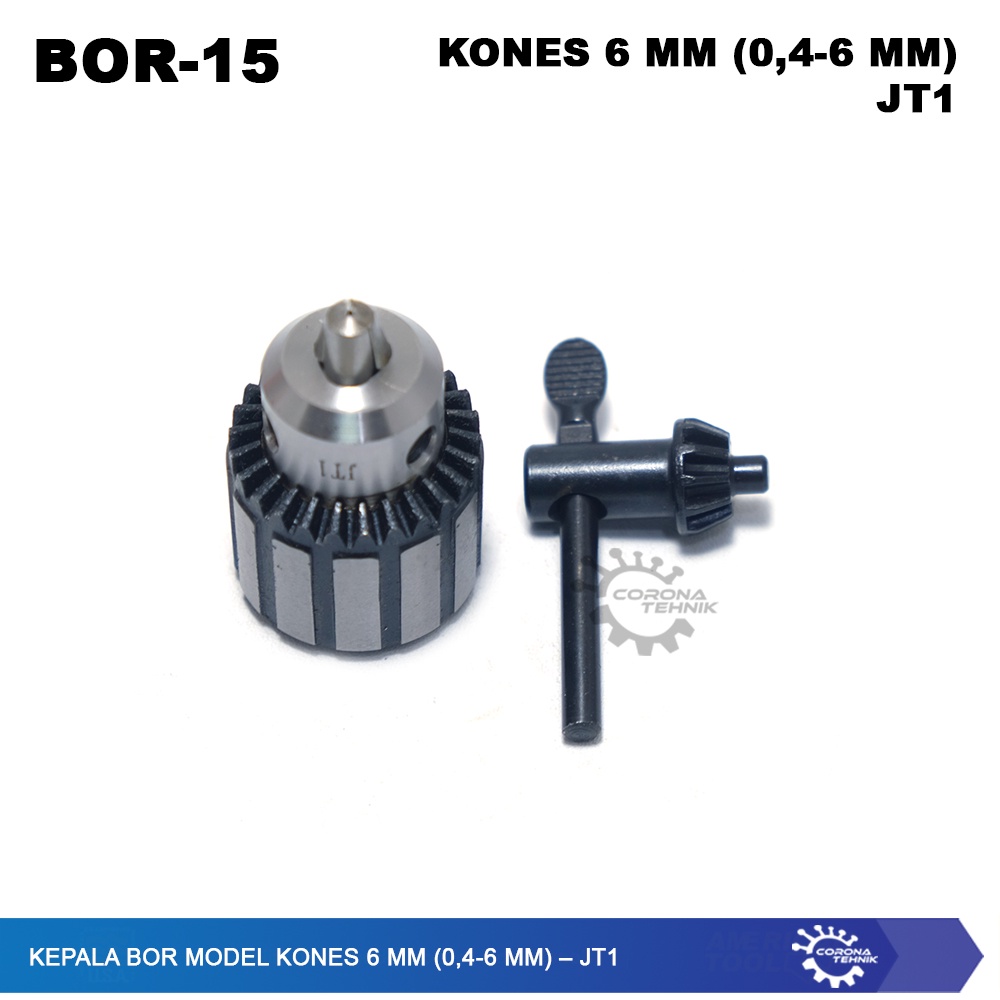 JT1 - Kepala Bor Model KONES 6 mm (0,4-6 mm)