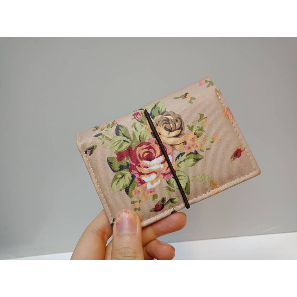 DOMPET TEMPAT KARTU / CARD HOLDER MODEL BUNGA ( 4 WARNA )