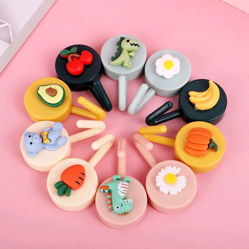 Gantungan Hook Bulat 3D Motif Lucu