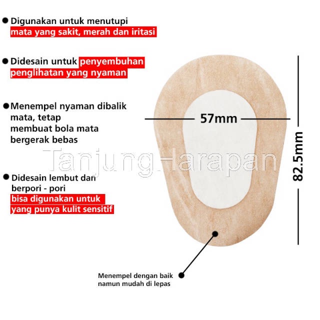 AHA TanjungHarapan - 3M Nexcare Plester Penutup Mata Reguler 20 Pcs Opticlude Orthoptic Eye Patch Re