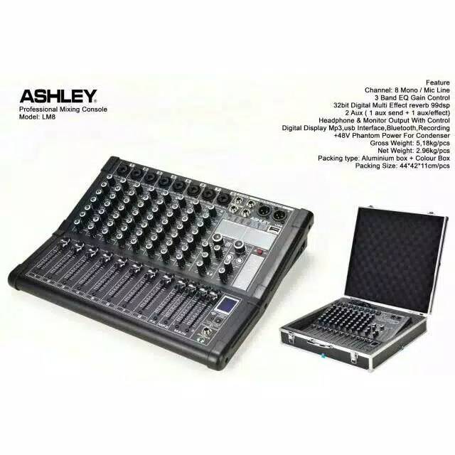 MIXER ASHLEY LM8 MIXER 8 CHANNEL