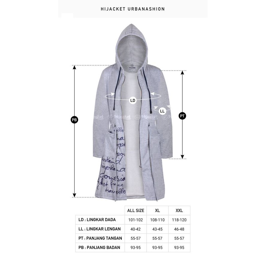 ✅Beli 1 Bundling 4✅ Hijacket URBANASHION Original Jacket Hijaber Jaket Wanita Muslimah Azmi Hijab-7