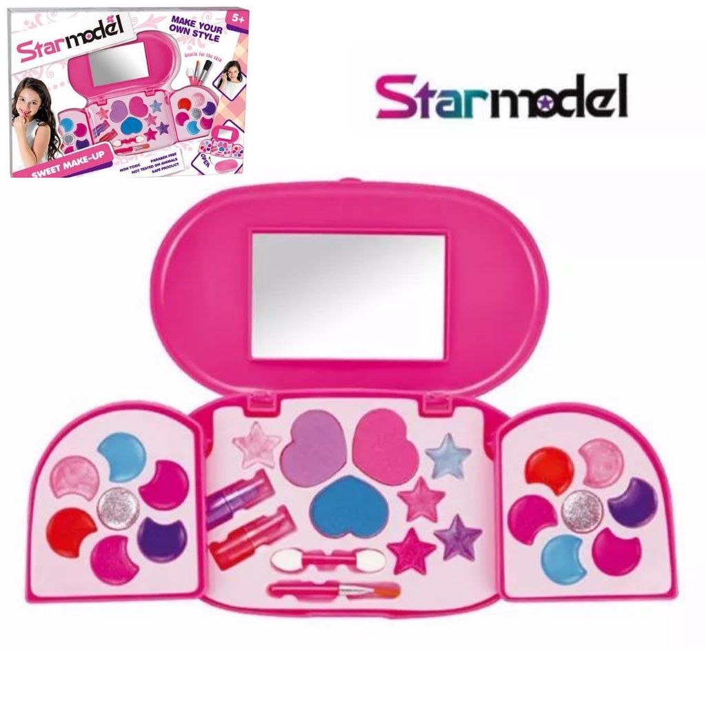 MAINAN ANAK 3 SUSUN ALAT MAKEUP KEKINIAN