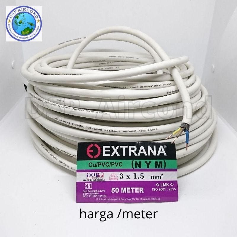 Kabel NYM Extrana 3x1,5. Jual Permeter