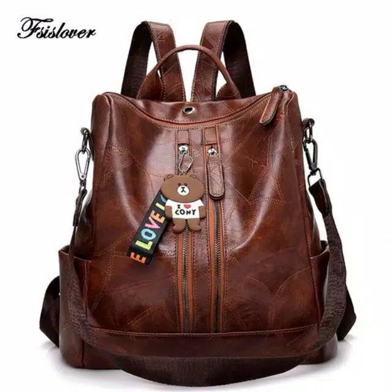 RAJA(COD)✓BACKPACK QUEENTANNY FREE GANTUNGAN FASHION KOREA K pop