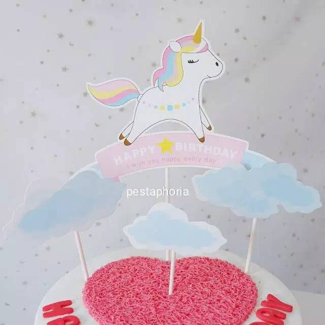 Cake Topper Unicorn Set