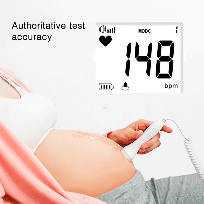 Doppler Alat Deteksi Jantung Janin Bayi Heartrate Monitor Fetal Doppler Alat Cek Detak Jantung Janin Bayi Ibu Hamil Dopler U3-02 White Fetal TaffOmicron K3WDWA1Q Grab Me