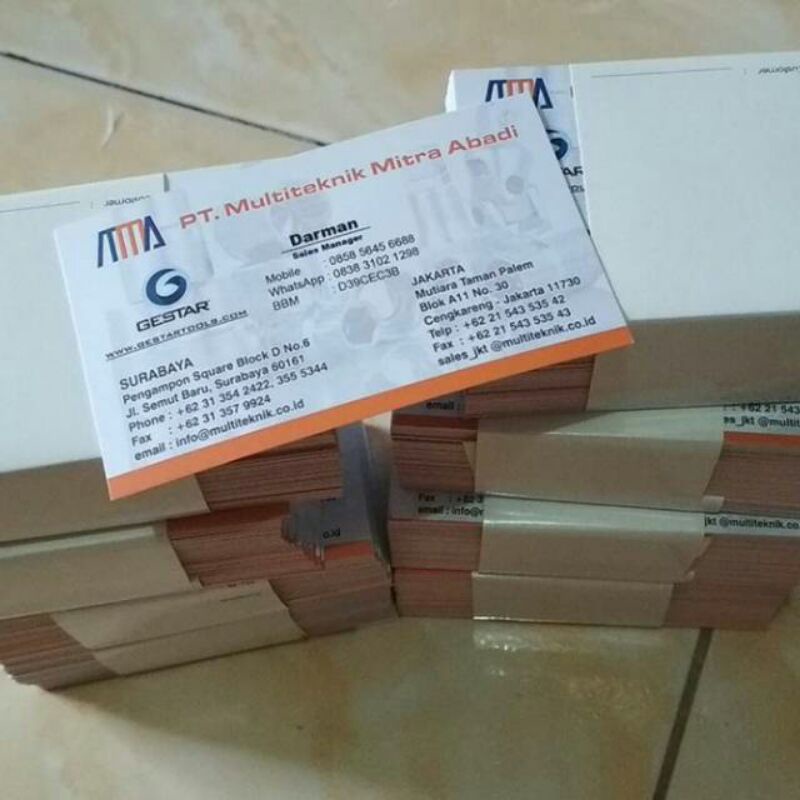 

Kartu Nama / nama card full collor