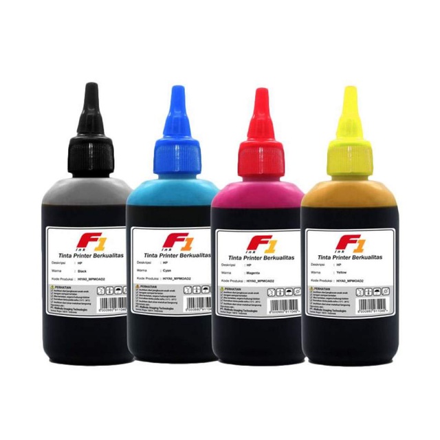 Tinta refill isi ulang F1 HP 100ml Printer HP 115 315 415 5810 GT51 GT52 M0H54A M0H55A M0H56A M0H57A Cartridge 46 680 678 682 703 704 802 803