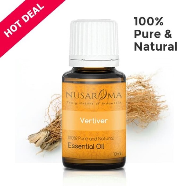 10ml Vetiver Essential Oil (Akar Wangi) 100% Pure & Natural