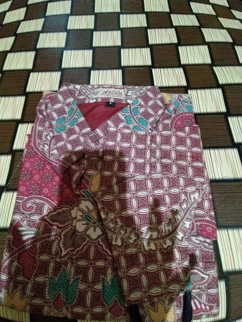 Batik Pria Atasan Premium Solo Lapis Furing Lengan Panjang Pabrik Batik Aluna 010