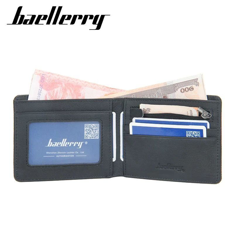 BAELLERRY D1870 Dompet Pria Bahan Kulit PU Leather Premium WATCHKITE WKOS