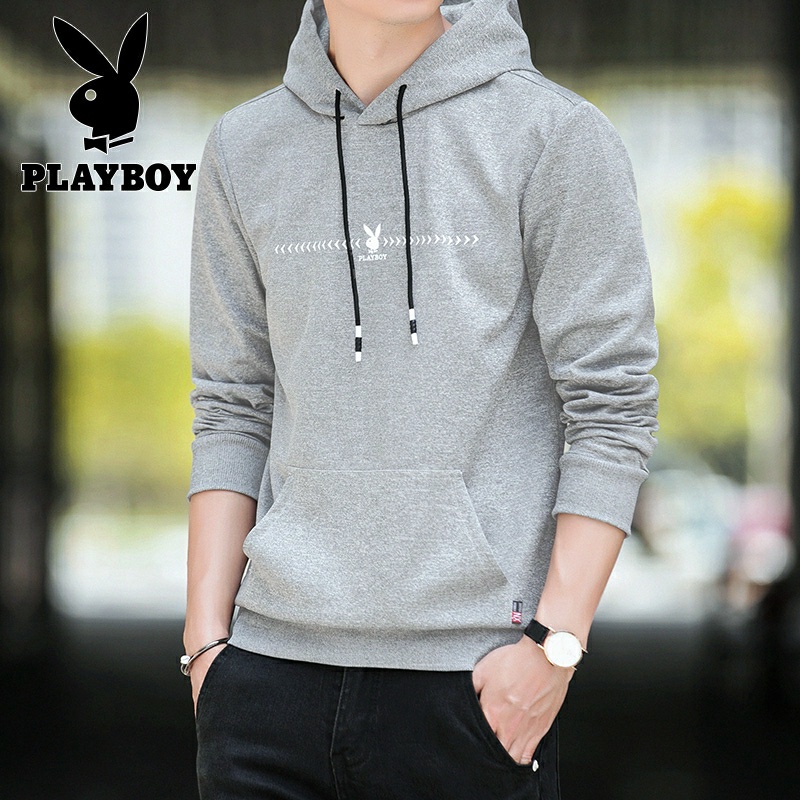 Lilipop.id Sweater Pria  Arrow Playboy Hoodie Jumper Outwear