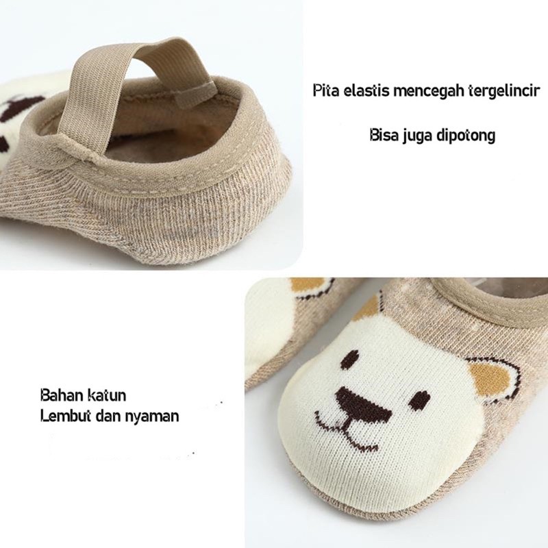 DK 07 Kaos Kaki ANKLE STRAP Bayi Anak dengan Anti Slip Karakter