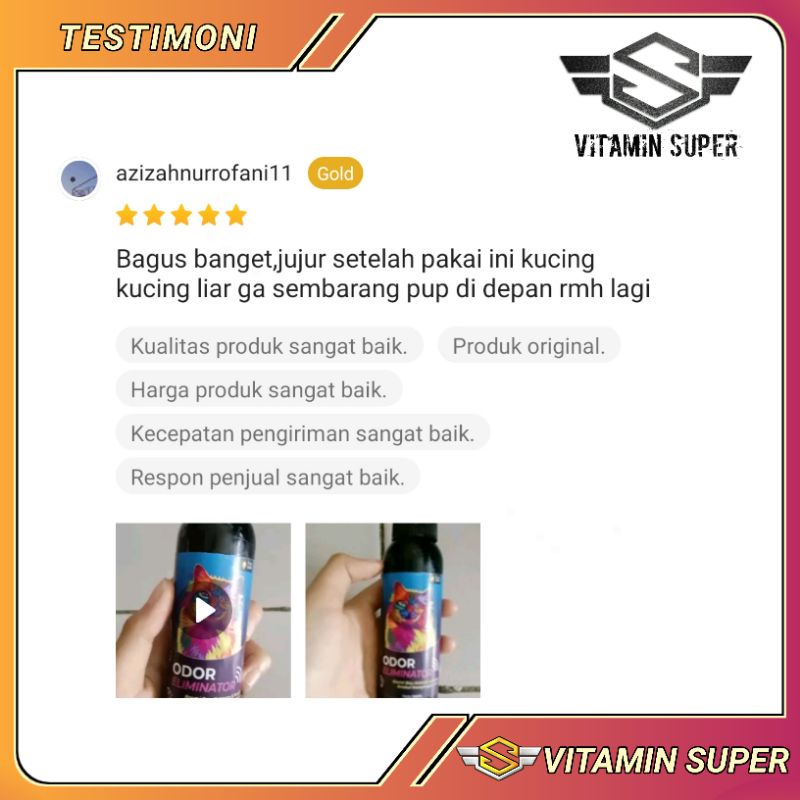 Penghilang Bau Pesing Odor Eliminator | Penghilang Bau Pesing, Membunuh Kuman dan Bakteri, Basmi Bau Tidak Sedap Pipis, Urine dan BAB Anabul