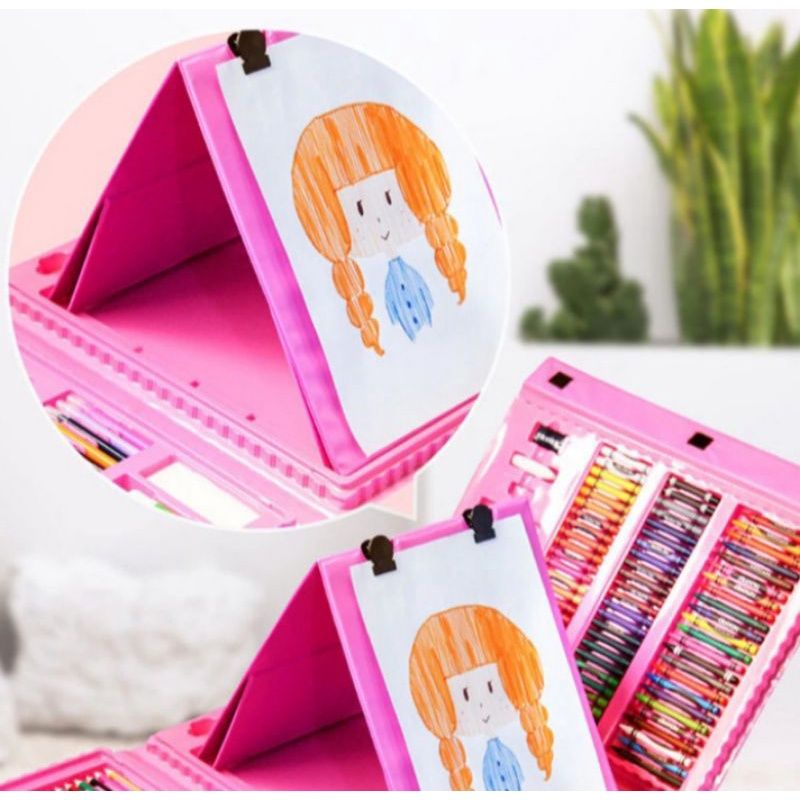 

Spidol crayon warna 208 pcs Art SET menggambar Cat warna Perfect
