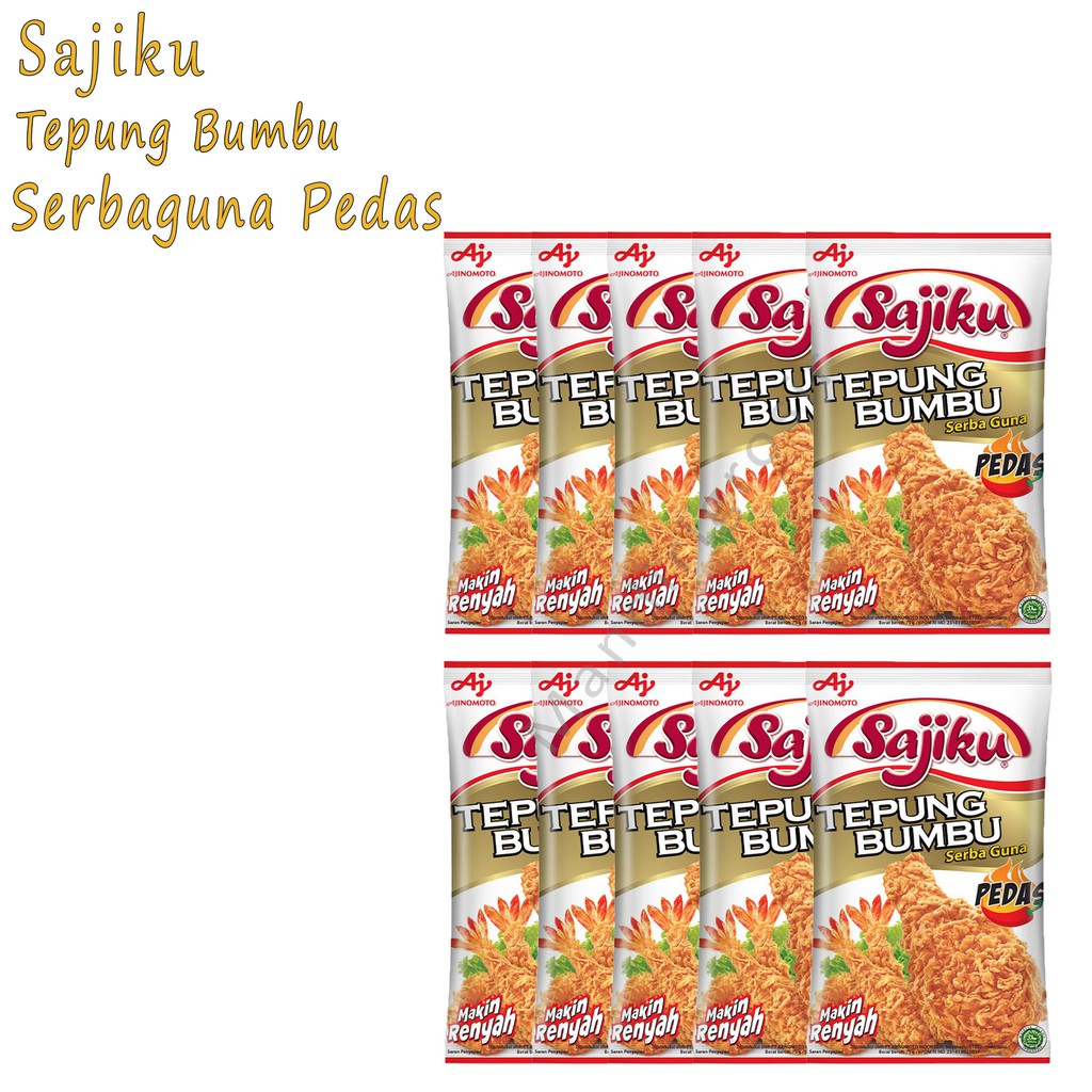 Tepung Bumbu * Sajiku * Tepung Serbaguna * Pedas * 70gr