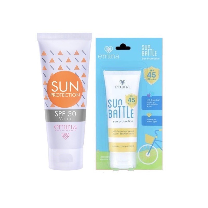 EMINA Sun Battle &amp; Skin Buddy Sun Protection SPF 30 PA+++ / SUN BATTLE SUN PROTECTION 30ML / Sunscreen / Sunblock by AILIN