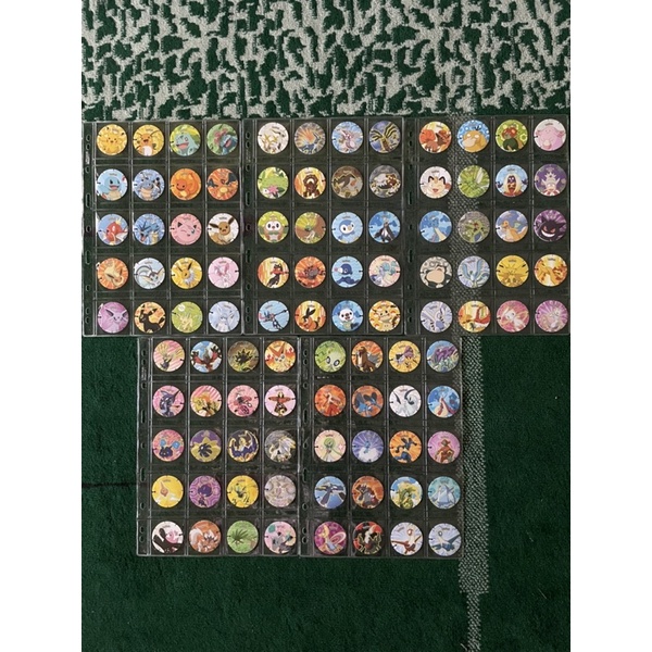 Tazos Pokemon Coin Lengkap 100/100