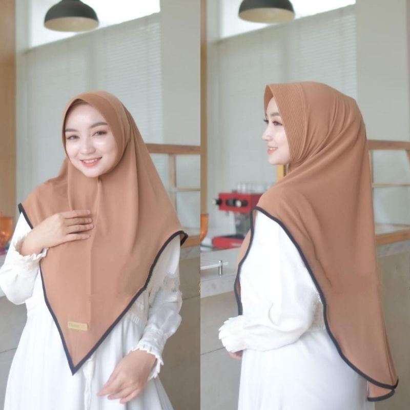 JILBAB DEWASA PET LIST V VIOLIST JERSEY PREMIUM HIJAB BERGO INSTAN LIST  | KHIMAR KERUDUNG INSTAN | 