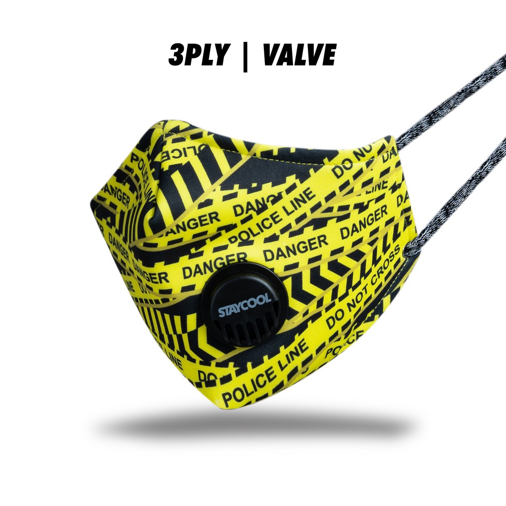 Masker Kain Fullprint - Non Medis - POLICE LINE 2.0