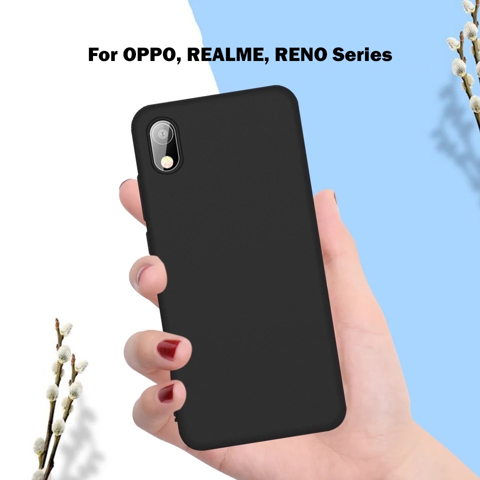 Softcase SLIM BLACKMATTE REALME XT X C11 C12 5i 5 5 Pro 6 Pro 2