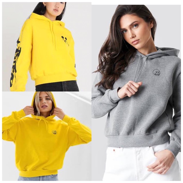 Cheap Monday Crop Hoodie  - Jaket Hoodie Crop Wanita