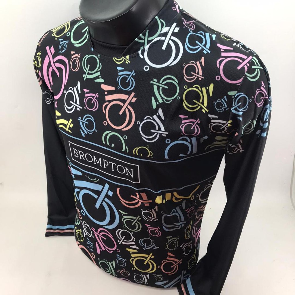 Jersey Sepeda Lipat Kaos Gowes Lengan Panjang Baju Bersepeda