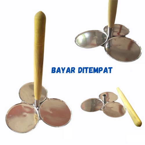 Cetakan peyek rempeyek Kripik stainles anti lengket Gorengan Kayu Premium